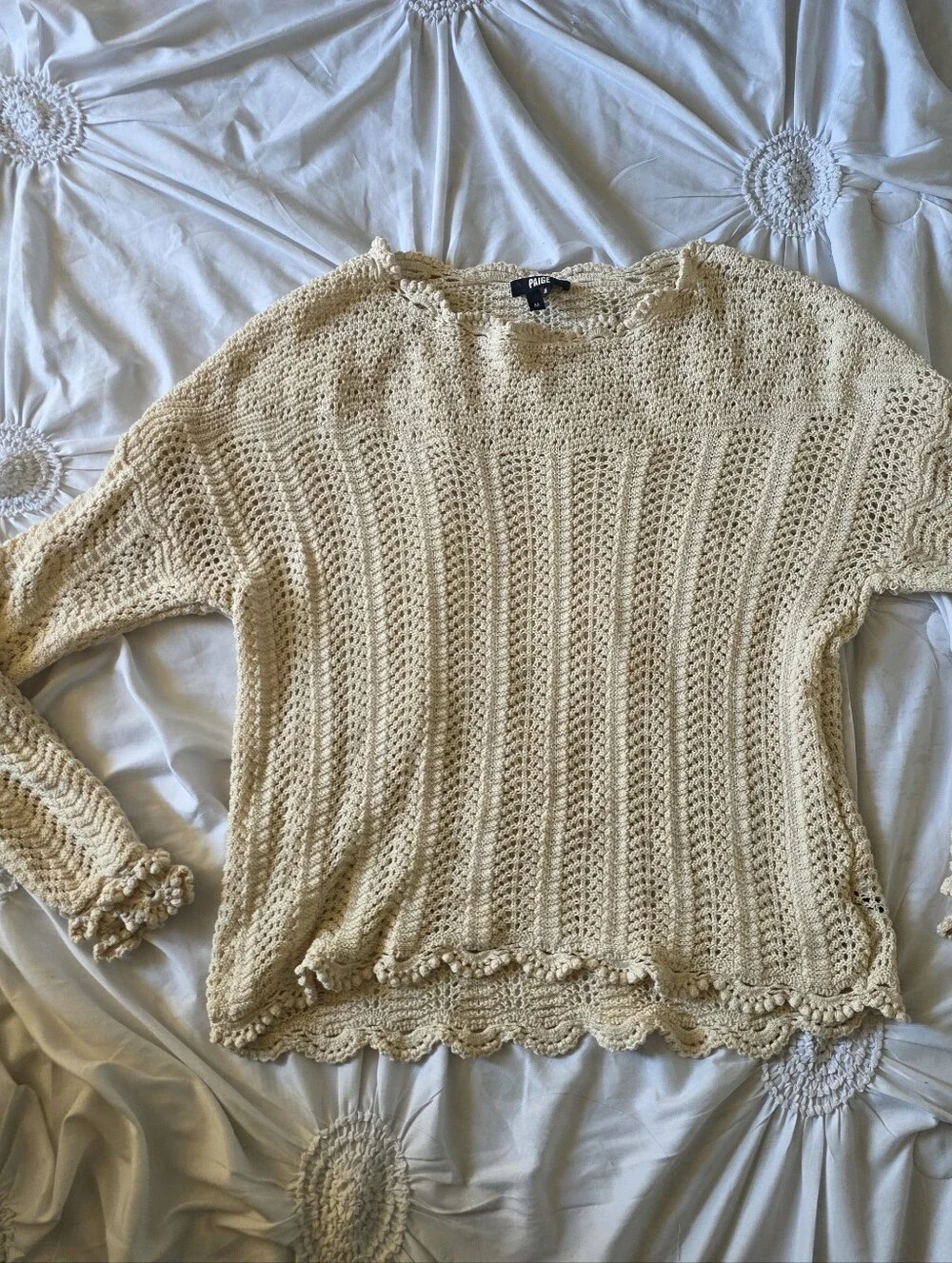 Paige Kuzuyu Sweater - Ecru size Medium